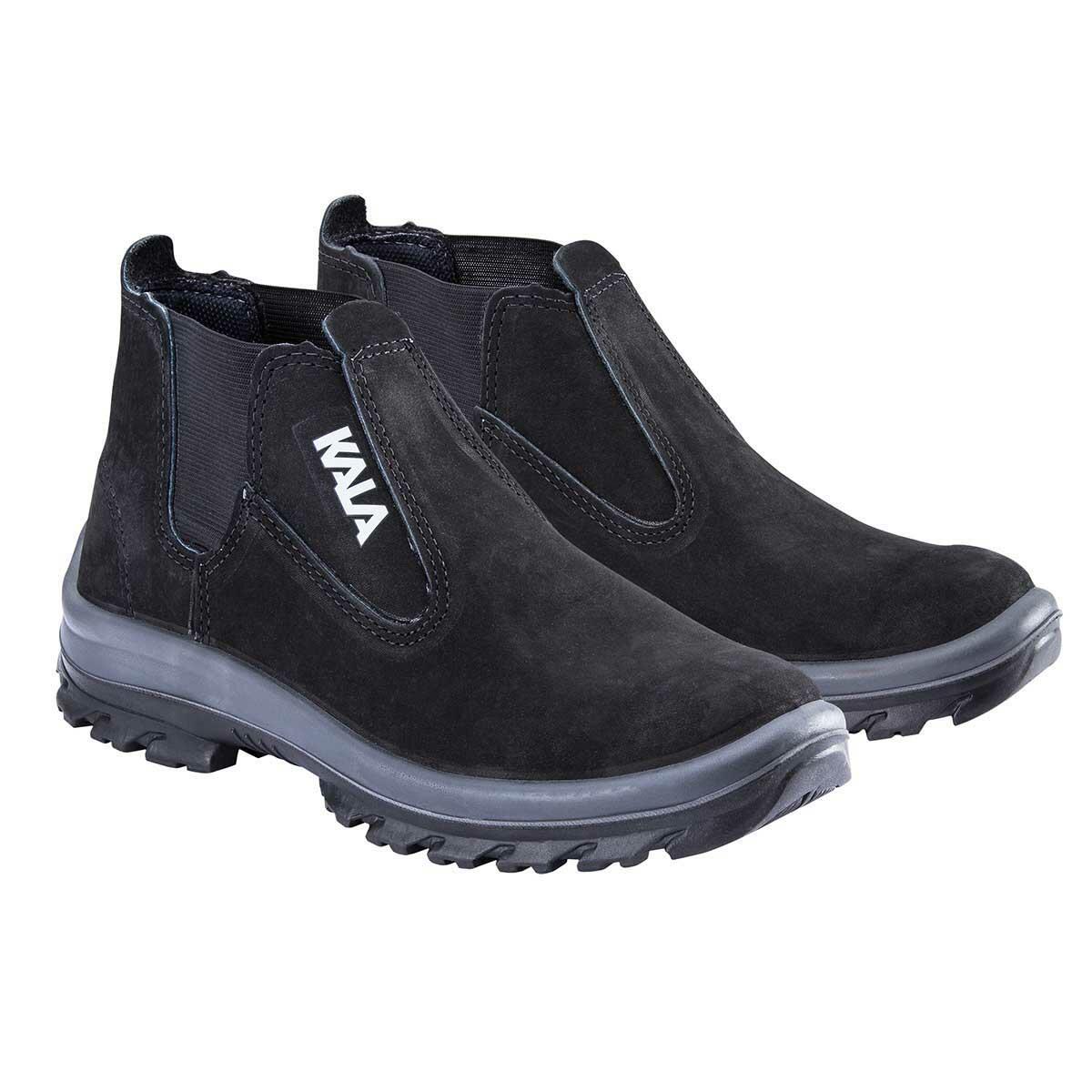 Botina ElÃ¡stico Agro Bidensidade Nobuck Preto Kala N39
