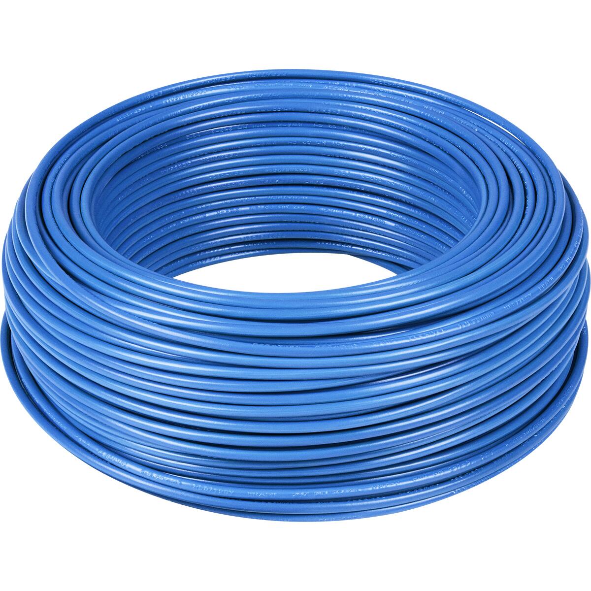 Cabo FlexÃ­vel 4,0Mm Azul 750V 100Mts Megatron