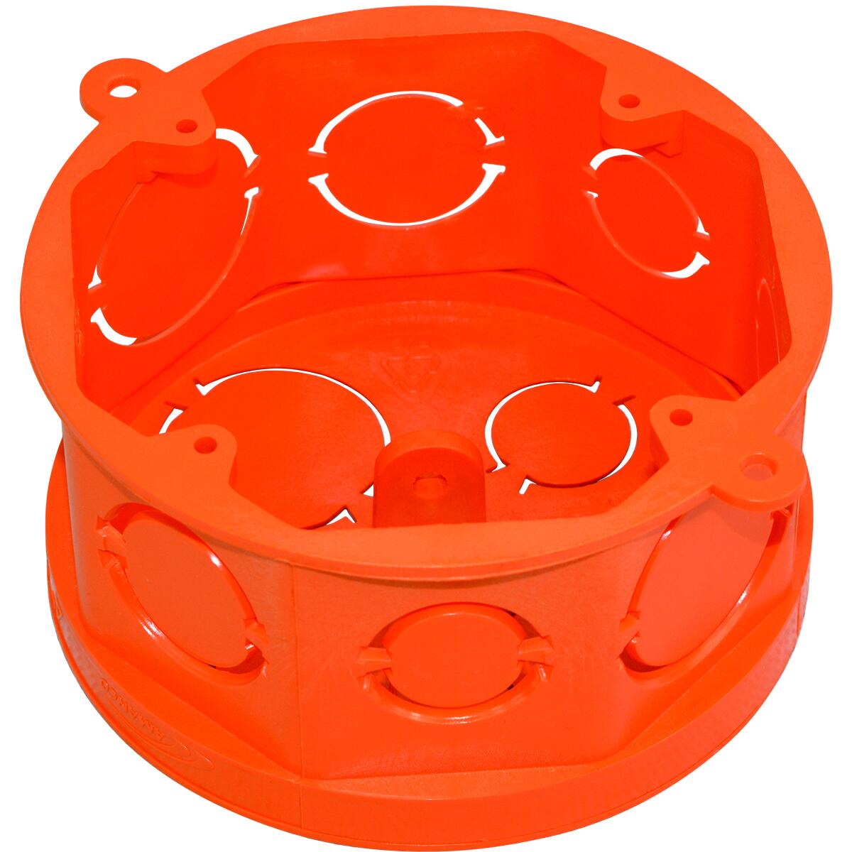 Caixa Luz Octogonal Amanco Flex 4X4 Laranja MÃ³vel