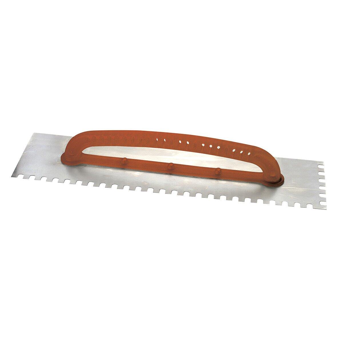 Desempenadeira De AÃ§o 48Cm X 12Cm Com Dentes E Cabo PlÃ¡stico Worker
