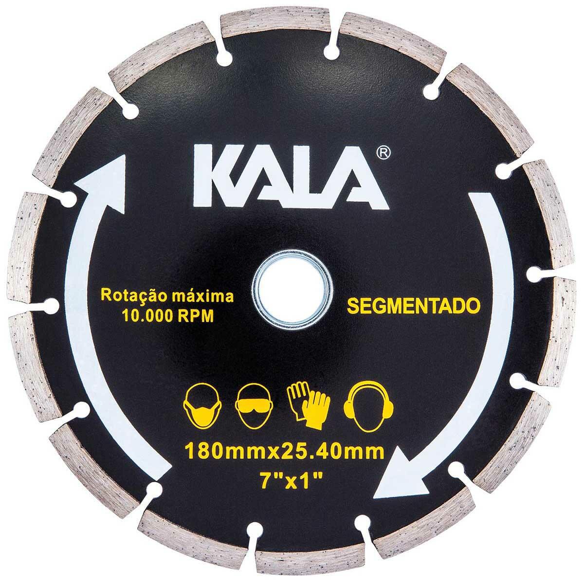 Disco Diamantado Segmentado 180X25,4Mm Kala