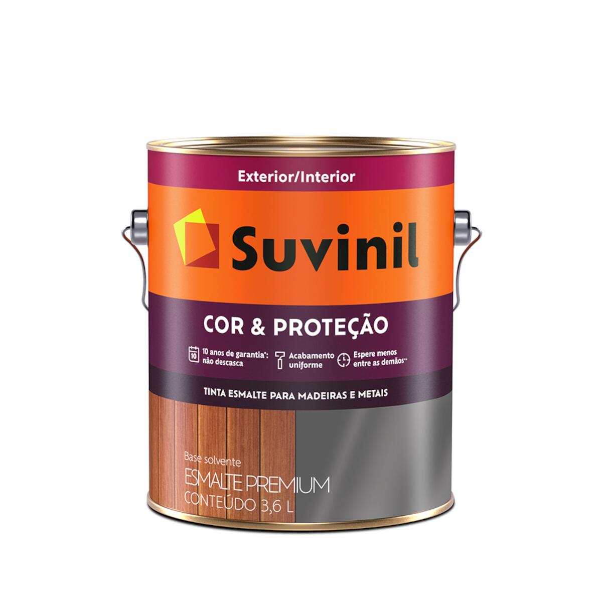 Tinta Esmalte Cor & Proteção Brilho Verde Folha 3,6L Suvinil