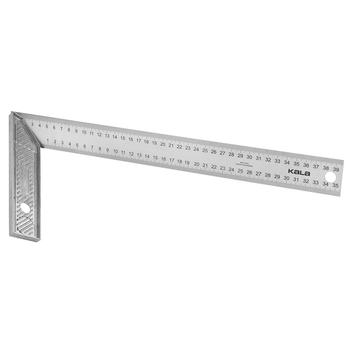 Esquadro AÃ§o Inox 12″ 30Mm Cabo De AlumÃ­nio Kala