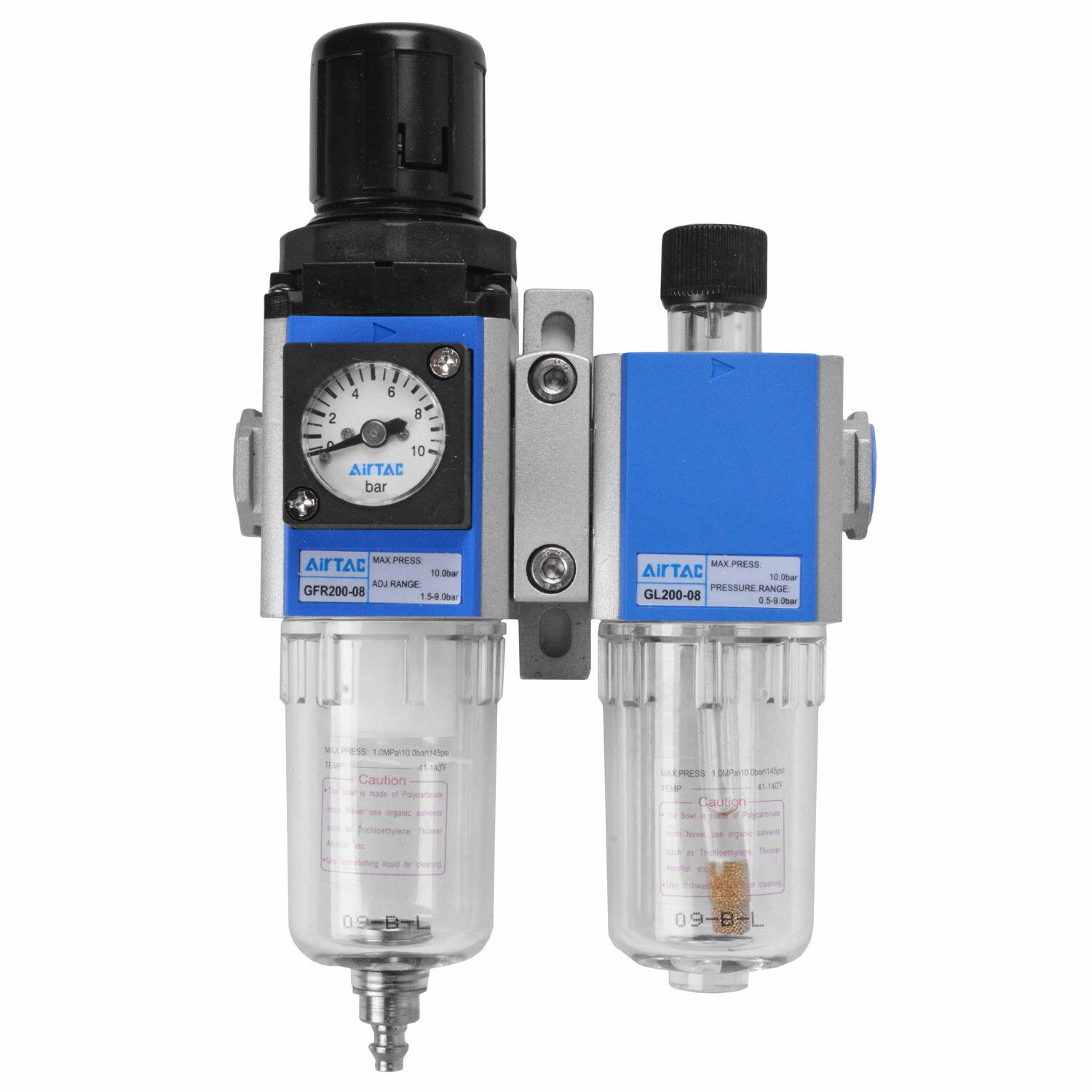Filtro Regulador Lubrificador Tfrl14 De 5 Micras 1/4″ Puma