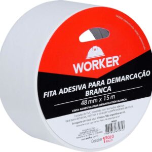 Fita Adesiva Para DemarcaÃ§Ã£o 48Mmx15M Branca Worker