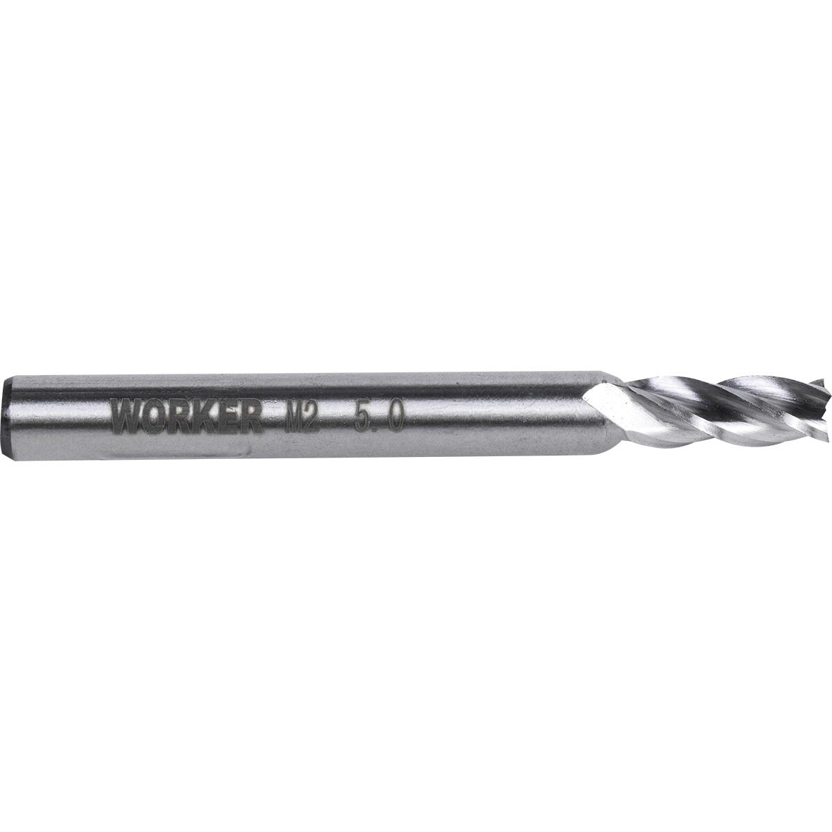 Fresa De Topo Reto AÃ§o RÃ¡pido 5Mm Haste 6Mm Worker