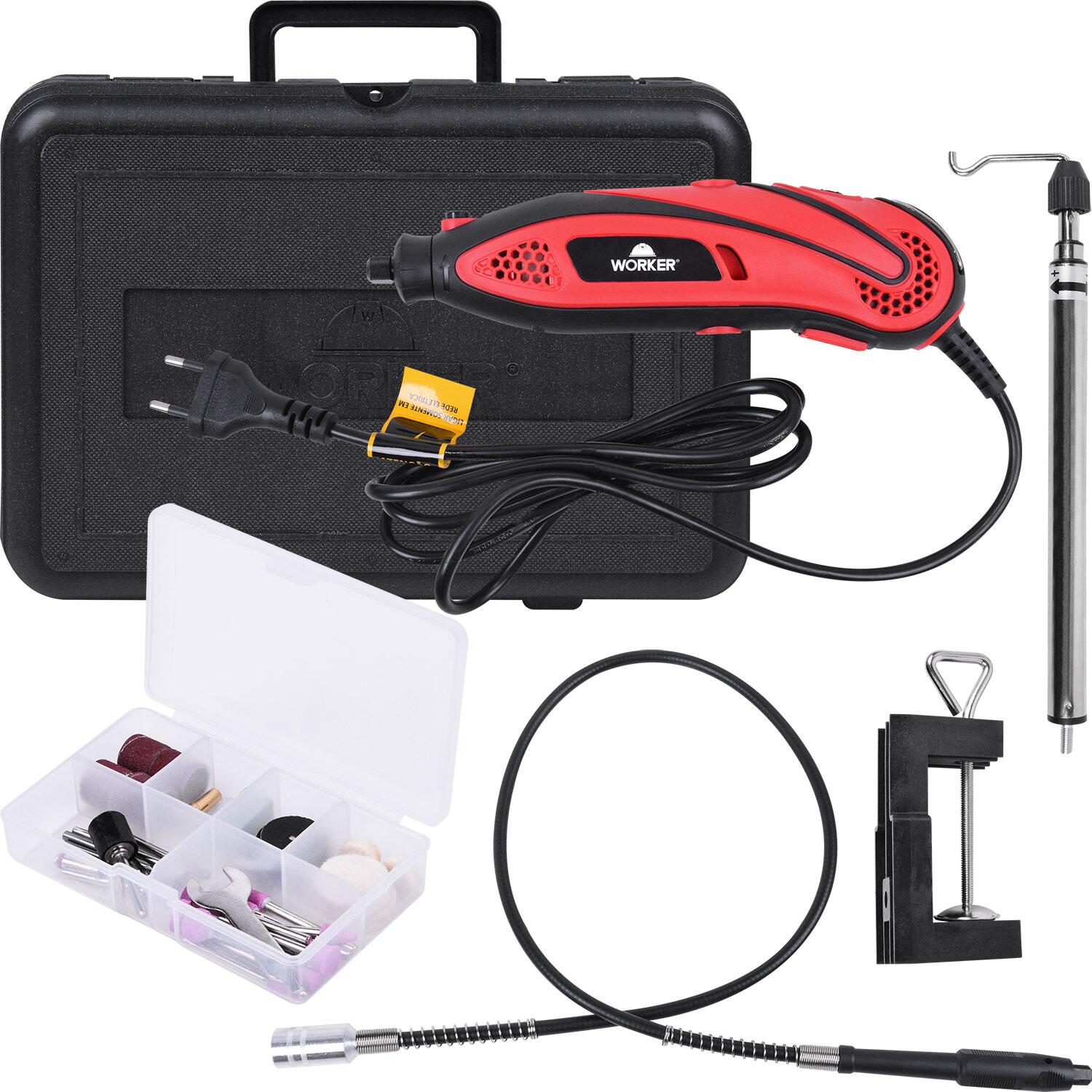MicrorretÃ­fica Com Maleta 130W 40 PeÃ§as Worker – 220V