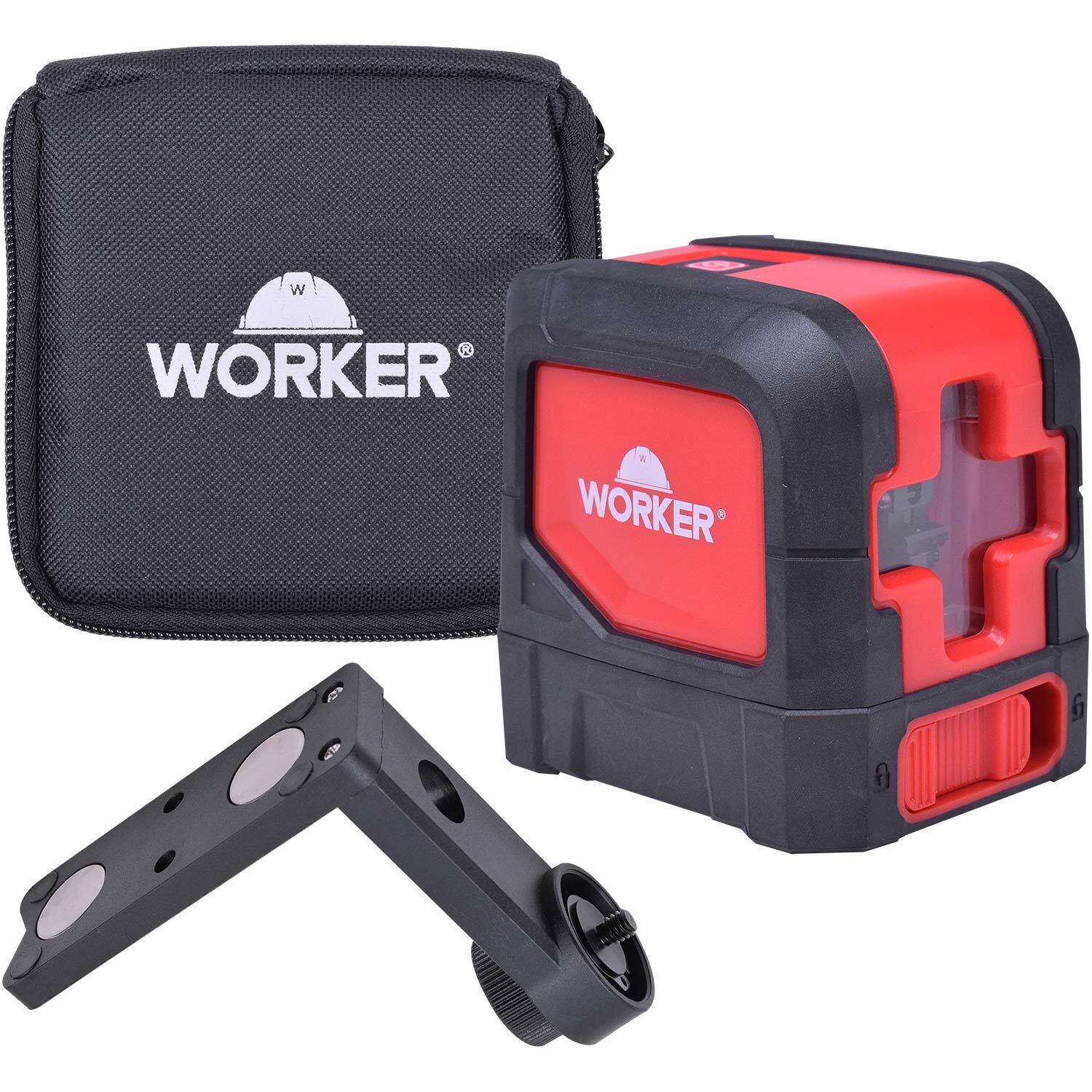 NÃ­vel A Laser De Autonivelamento Vermelho 15M 3V Worker