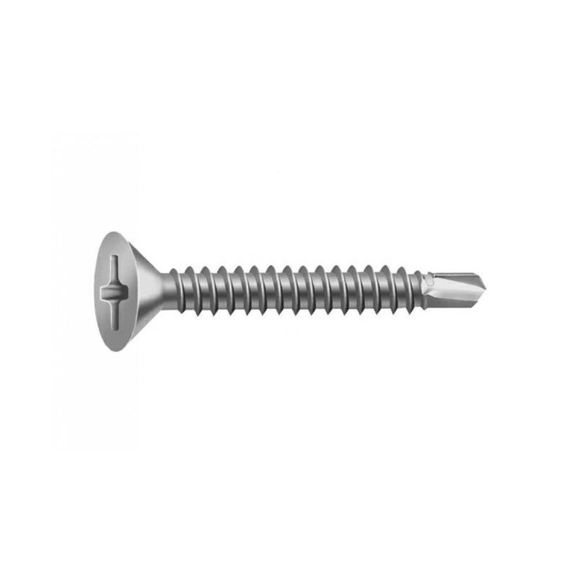 Parafuso Ponta Broca Chata Inox 3,9X16Mm 100 PeÃ§as Worker