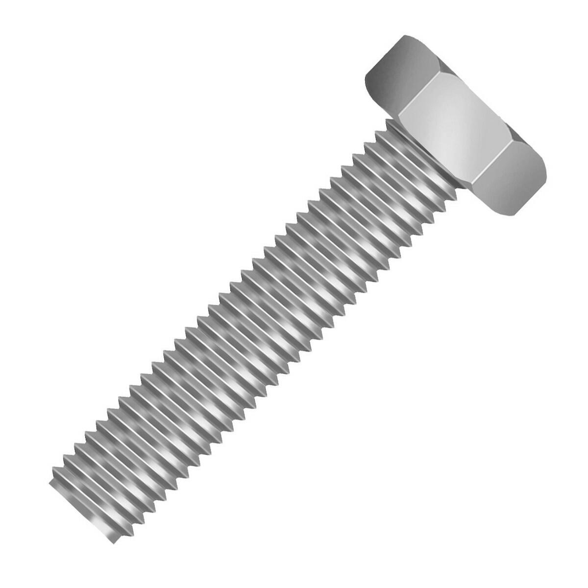Parafuso Sextavado Unc Inox Ri 3/8″x2.1/2″ 20 PeÃ§as Ciser