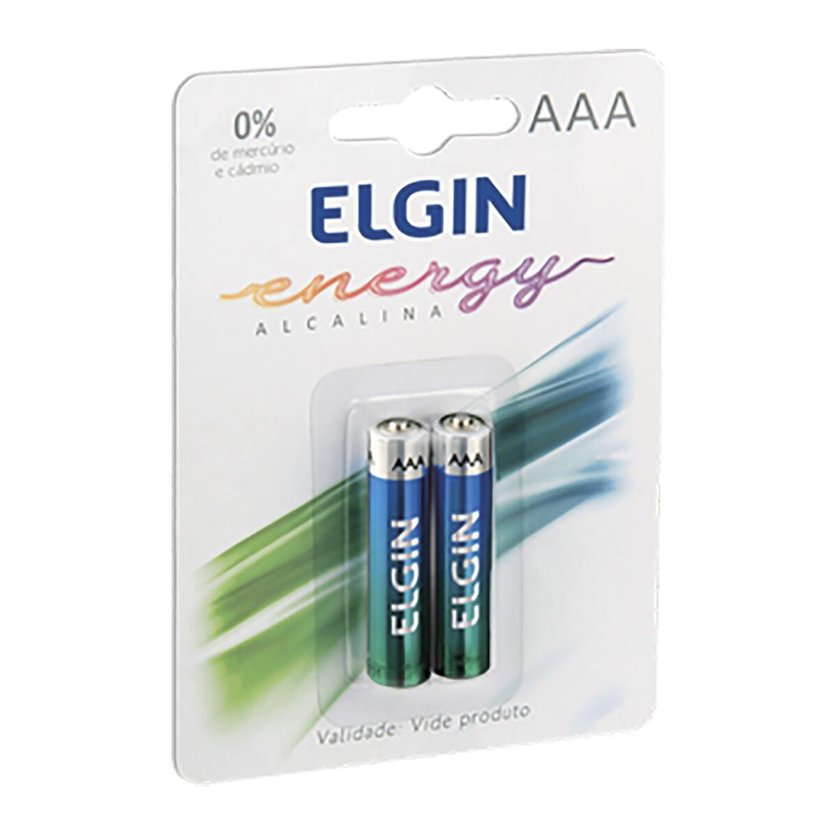 Pilha Alcalina Aaa Blister 2PÃ§s Elgin