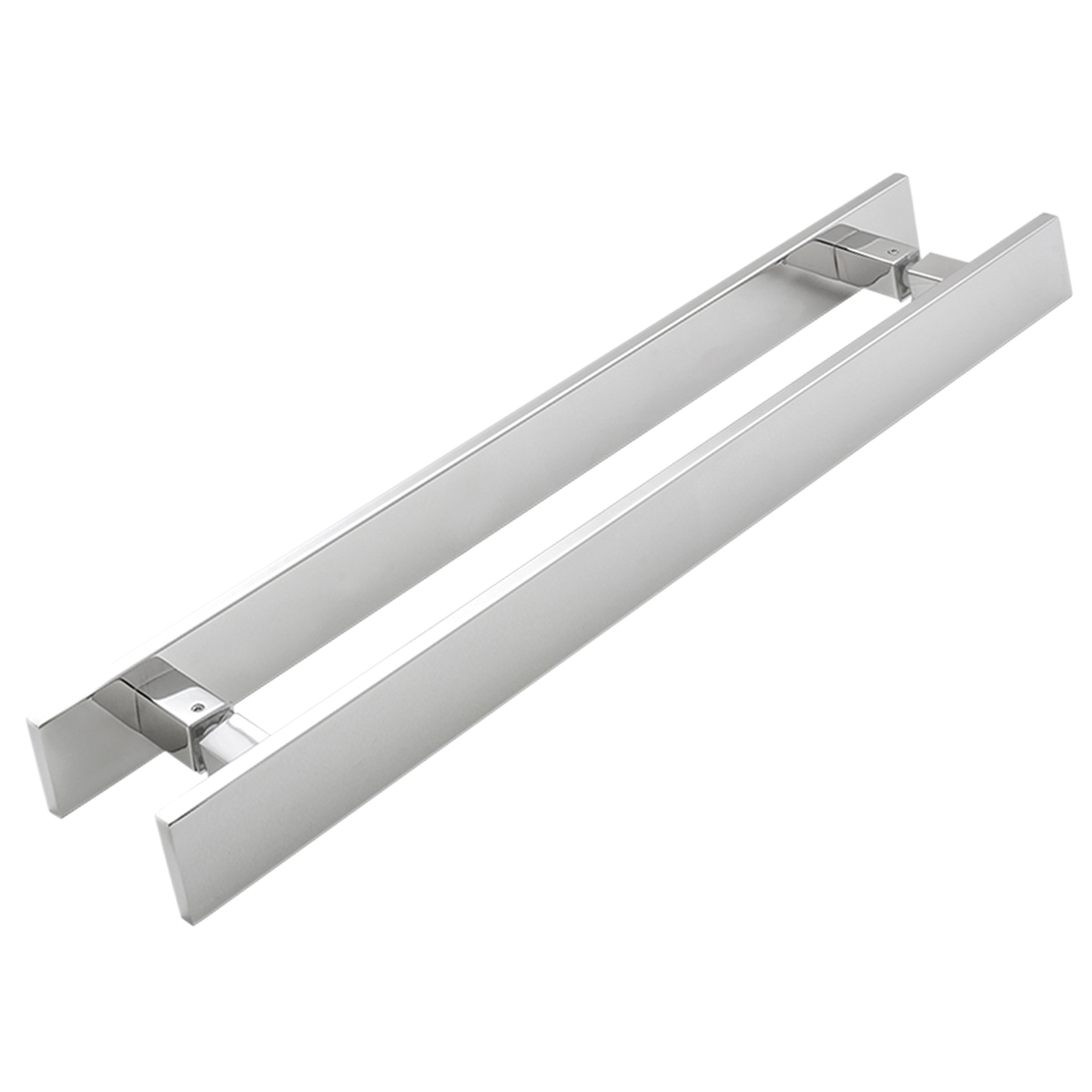 Puxador Inox Para Portas De Vidro E Madeira 375Mm Geris