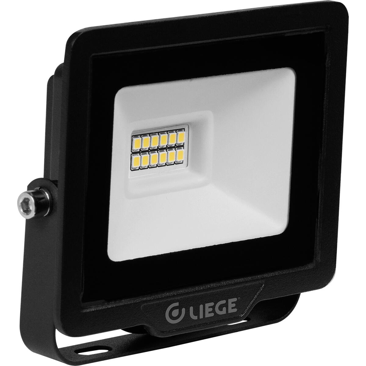 Refletor De Led Preto 800Lm 10W Biv Liege