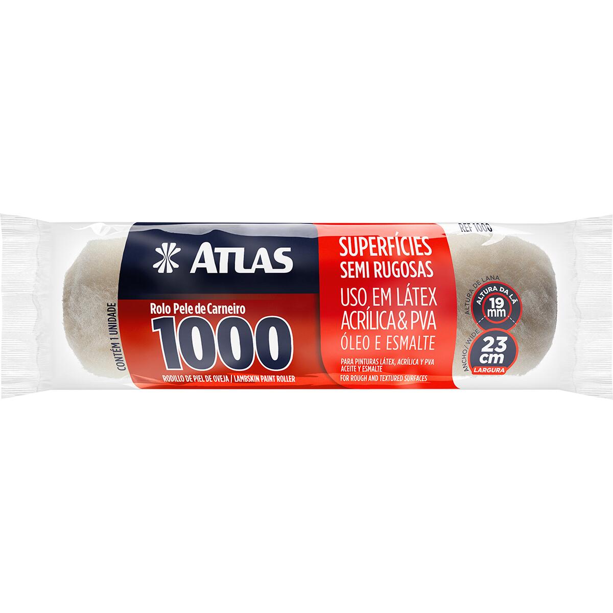 Rolo Pele De Carneiro Para Pintura 23Cm 1000 Atlas