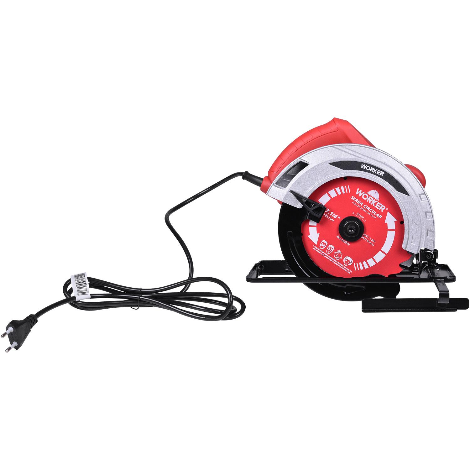Serra Circular ElÃ©trica 7.1/4″ 5000Rpm 1300W 127V Worker