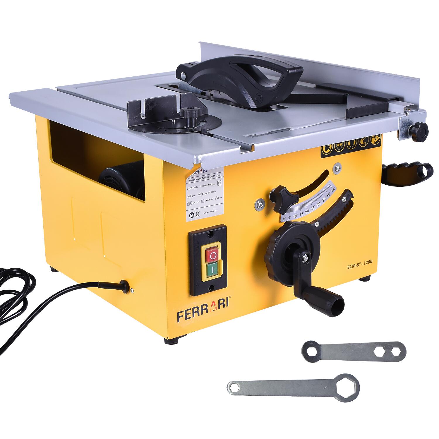 Serra Circular De Bancada 1200W Scm 8â€ 127V Ferrari