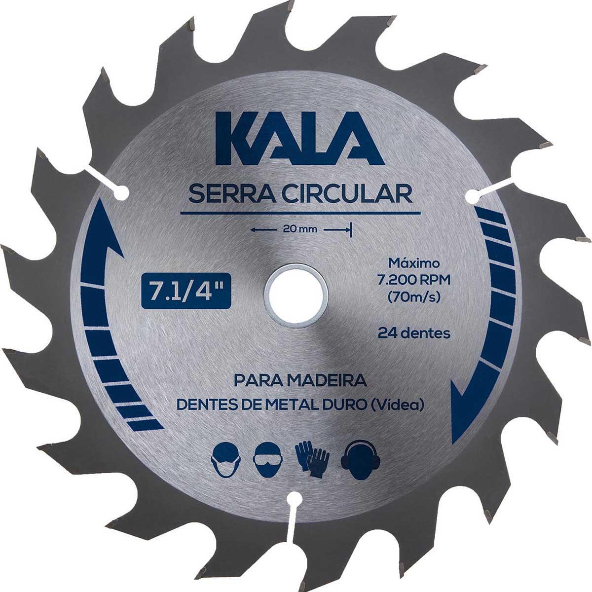 Serra Circular Para Madeira Com 24 Dentes 12â€ 305Mm Kala