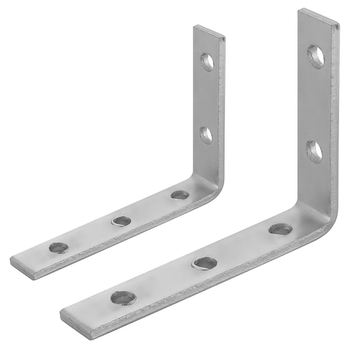 Suporte Cortina Leve 4X4Cm Zincado Kala 10 PeÃ§as