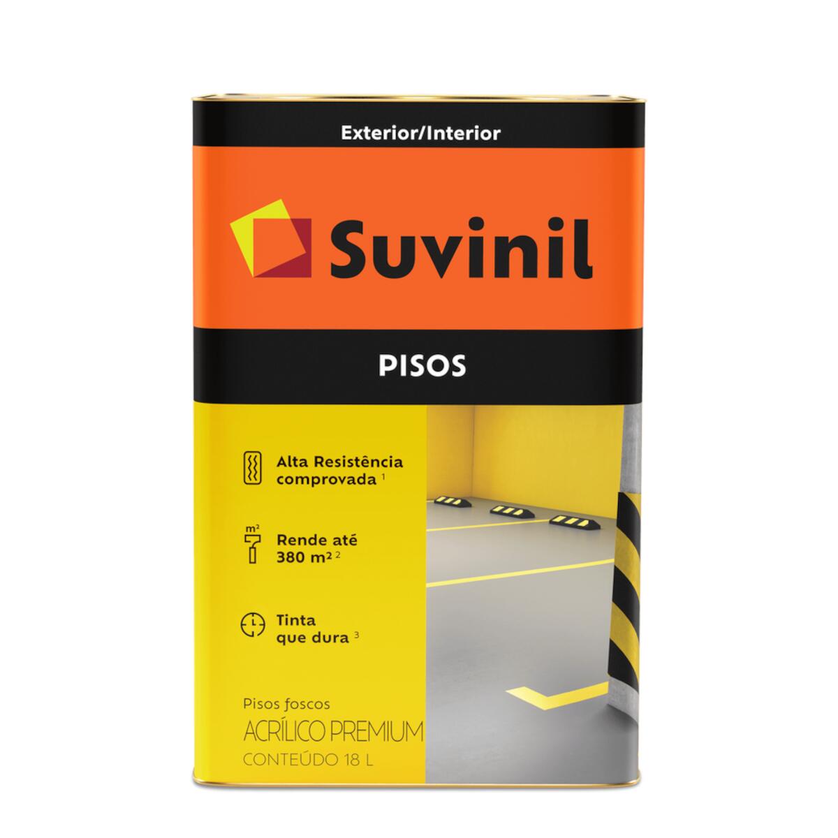 Tinta AcrÃ­lica Premium Para Pisos Fosco Verde 18L Suvinil