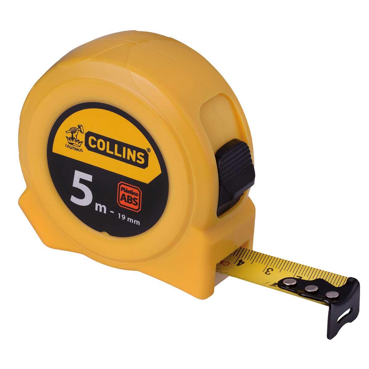 Trena Em PlÃ¡stico Abs Amarela 5Mx19Mm Collins