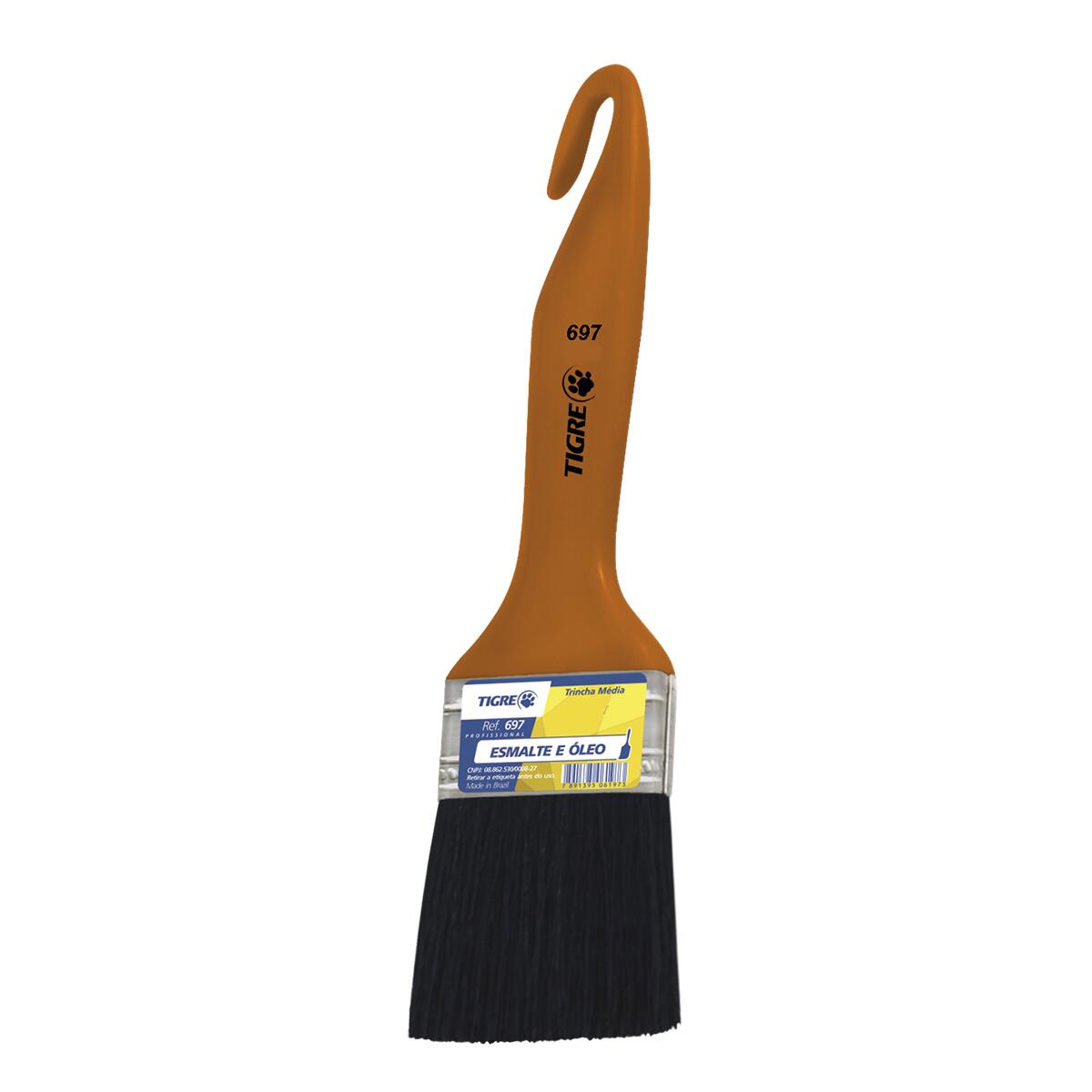 Trincha 695 2″ PincÃ©is Tigre MÃ©dia Cerda Gris