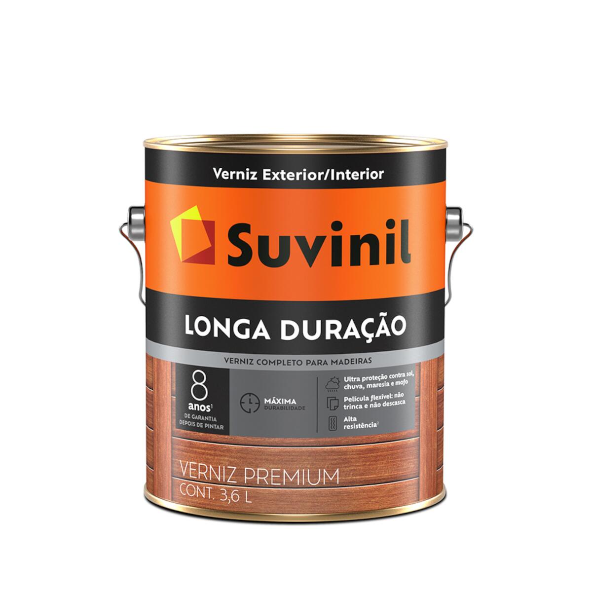 Verniz Longa DuraÃ§Ã£o Brilho Mogno 3,6L Suvinil