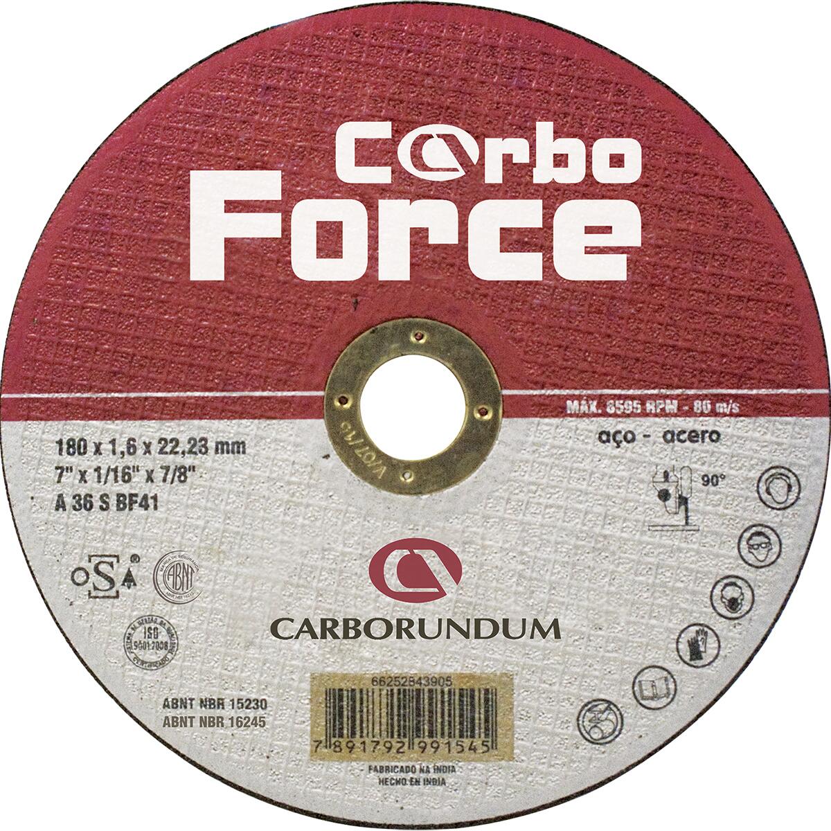 Disco Corte AÃ§o Carborundum 300X3,2X15,87 Carbo