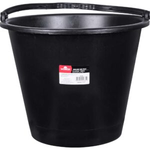 Balde De Pvc Para Construção Preto 12L Worker (Entregue por Super Pro Atacado)