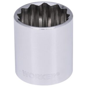 Soquete Estriado Encaixe 1/2″ 1.1/8″ Worker (Entregue por Super Pro Atacado)