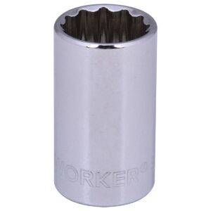 Soquete Estriado Encaixe 1/2″ 16Mm Worker (Entregue por Super Pro Atacado)