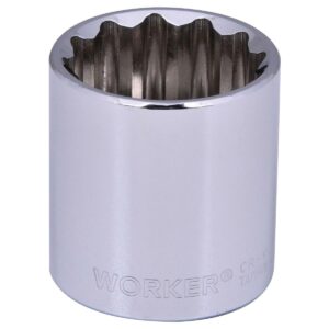 Soquete Estriado Encaixe 1/2″ 30Mm Worker (Entregue por Super Pro Atacado)