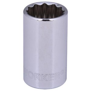 Soquete Estriado Encaixe 1/2″ 15Mm Worker (Entregue por Super Pro Atacado)