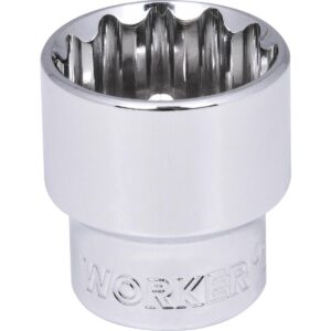 Soquete Estriado Encaixe 3/4″ 46Mm Worker (Entregue por Super Pro Atacado)