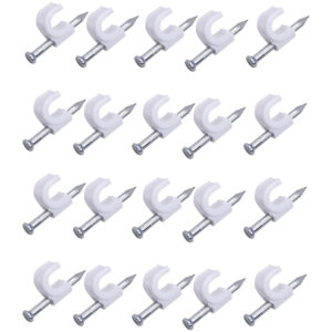 Abraçadeira Para Cabo Coaxial 6Mm 20 Peças Worker