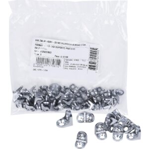 Suporte Para Prateleira 2 Furos Zincado Zamac 50 Peças Albras (Entregue por Super Pro Atacado)