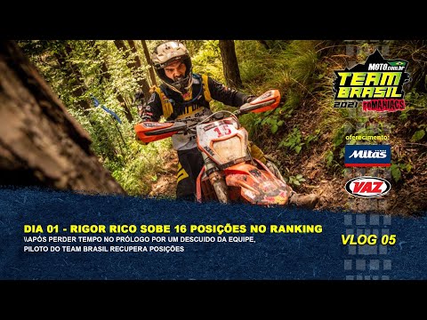 Leia mais sobre o artigo Dia 01 – Rigor Rico ganha 16 posições no Red Bull Romaniacs 2021 – Vlog 05